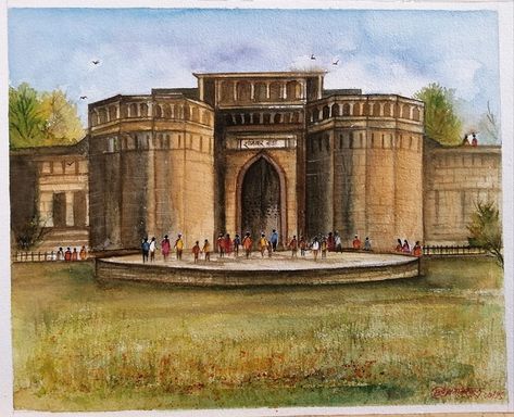 Shaniwar Wada Painting, Shaniwar Wada, Landscapes Paintings, Android Codes, Kids Worksheets Preschool, Kids Worksheets, Animation Sketches, Worksheets Preschool, Paintings Watercolor