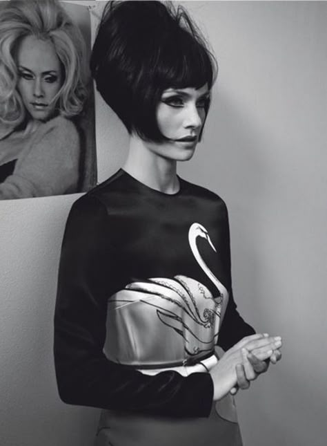 1960s  bouffant pixie bob - for those retro days... 1960s Hair, 60s Hair, Craig Mcdean, Amber Valletta, Mod Girl, Retro Hairstyles, Vogue Italia, Hair Today, Big Hair