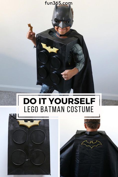 Batman Costume Girl, Lego Batman Costume, Batman Costume For Girls, Batman Costume For Kids, Diy Superhero Costume, Batman Costume Diy, Diy Superhero, Batman Halloween, Lego Costume