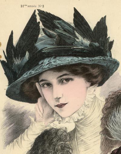 Edwardian Hat, Historical Hats, Victorian Hats, Antique Hats, 20th Century Fashion, Victorian Goth, Fashion Magazines, Period Costumes, Old Fashion