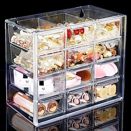 Jewelry Office, Hair Product Storage, Clear Desk, Movable Storage, Stackable Storage Boxes, Hair Accessories Storage, Desktop Drawers, Storage Caddy, Small Item Storage