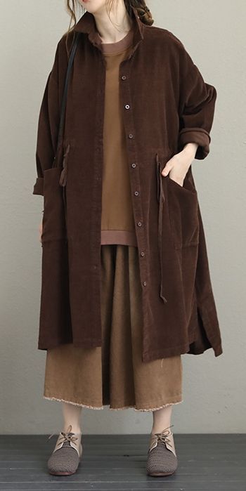 Casual Fall Jacket, Wind Coat, Womens Fashion Casual Fall, Vintage Corduroy, Coat Women, Fall Jackets, 가을 패션, Casual Coat, Autumn Fashion Women