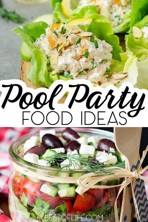 Pool Party Recipes, Pool Party Food Ideas, Outdoor Party Foods, Pool Party Snacks, Pool Party Drinks, Pool Snacks, Pool Party Adults, Fun Party Drinks, Party Side Dishes