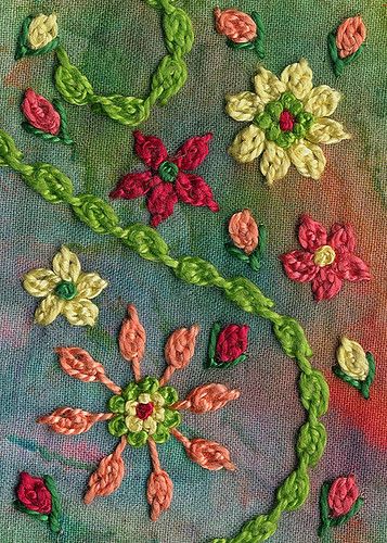 Oyster Stitch, Stitch Sampler, Embroidery Stitch, Crazy Quilting, Brazilian Embroidery, Sewing Stitches, Needlework Embroidery, A Stitch In Time, Quilt Stitching