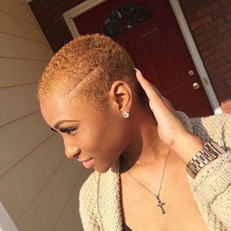 Twa Hairstyles Fine Hair, Super Short Hair Black Women, Colored Twa, Ginger Blonde, Shaved Hairstyles, Short Natural Haircuts, Blonde Natural, Natural Hair Cuts, Boy Cut