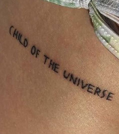 Tattoo That Says Art, Tattoos For Old Souls, Take Chances Tattoo, Tattoo Ideas For Writers, In This Life And The Next Tattoo, Free Will Tattoo, Gold Dust Woman Tattoo, Child Of The Universe Tattoo, Dystopian Tattoo