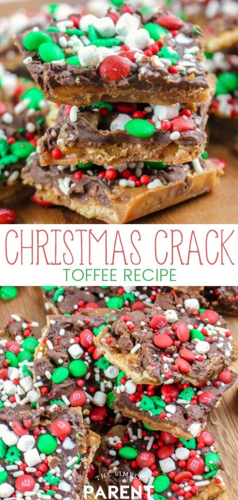 Easy Holiday Desserts Christmas, Christmas Toffee, Holiday Dessert Recipes Easy, Graham Cracker Toffee, Saltine Cracker Toffee, Desert Food, Saltine Cracker, Saltine Toffee, Holiday Desserts Christmas