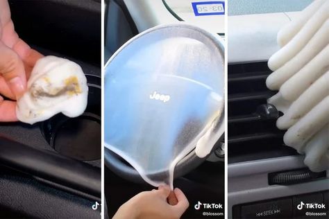 Diy Car Detailing Putty, Putty To Clean Car Diy, Car Cleaning Goo Diy, Diy Cleaning Slime Recipe, Cleaning Putty Diy How To Make, Car Cleaning Putty Diy, Car Cleaning Slime Recipe, Cleaning Slime Recipe, Diy Cleaning Slime