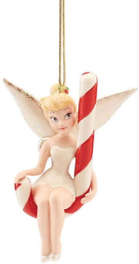 Lenox 2020 Sitting Sweetly Tinker Bell Ornament, 0.40 LB, Multi Tinkerbell Ornament, Disney Princess Nails, Christmas Story Books, Lenox Ornaments, Character Jewelry, Princess Nails, Baby's 1st Christmas Ornament, Fairy Cosplay, Rudolph Christmas