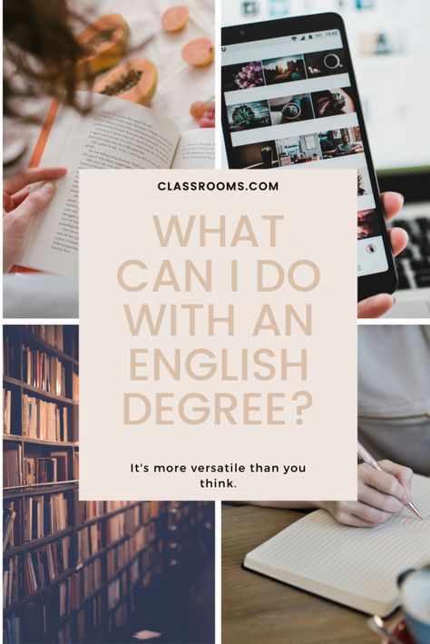 What Can I Do With an English Degree? - Classrooms Major In English, English Literature Degree, Creative Writing Degree, English Degree, English Creative Writing, Writing Club, Job Goals, College Writing, Technical Writer