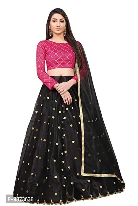 Fancy Satin Lehenga Choli For Women Maxi Dress Outfit Summer, Net Lehenga Choli, Satin Lehenga, Black Lehenga, Indian Lehenga Choli, Cute Maxi Dress, Stitched Lehenga, Maxi Outfits, Maxi Dress Outfit