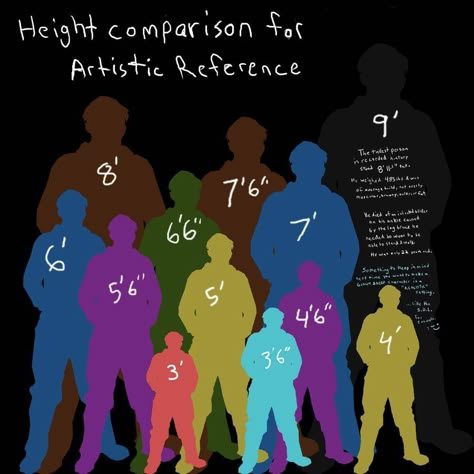 Heights Height Comparison, Drawing Help, Art Help, Drawing Refs, Body Drawing, Poses References, Art Things, Art Refs, Drawing Stuff