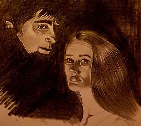 A drawing of two Vampires from this incredible Film. Barnabas Collins, Dark Shadows, Gothic Aesthetic, A Drawing, Portrait Tattoo, Mona Lisa, The House, The Incredibles, Film