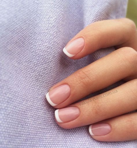 Gel French Manicure, French Manicure Designs, Wedding Nails French, Cow Nails, French Tip Nail Designs, French Manicure Nails, Nail Time, French Manicures, French Nail Designs