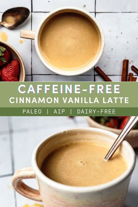 Caffeine Free Lattes, Caffeine Free Morning Drinks, Non Caffeine Morning Drinks, Aip Coffee Alternative, Mushroom Coffee Recipe, Herbal Coffee Recipe, Prometabolic Eating, Caffeine Free Coffee, Summer Breakfasts