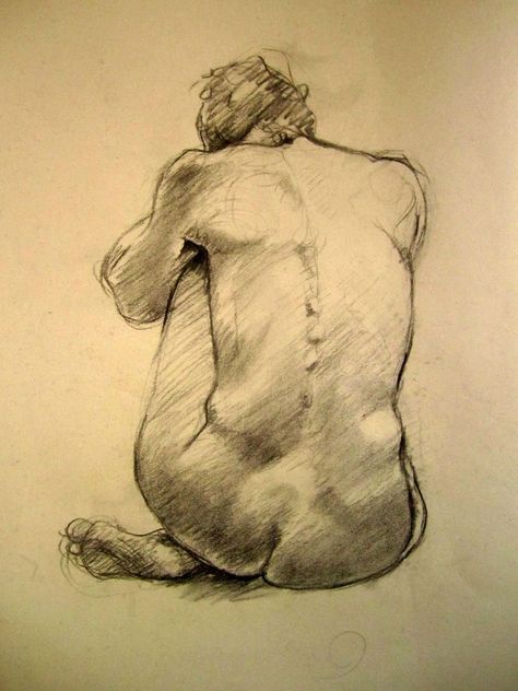 Body Figure Drawing, Life Drawing Charcoal, Drawing Charcoal, Life Drawings, Human Figure Drawing, Figure Drawings, Figure Sketching, White Drawing, Toned Paper