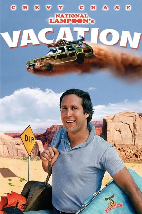 National Lampoon's Vacation (1983) Iconic 80s Movies, National Lampoons Vacation, Vacation Movie, 80's Movies, Chevy Chase, Christie Brinkley, National Lampoons, 80s Movies, Poster Minimalist