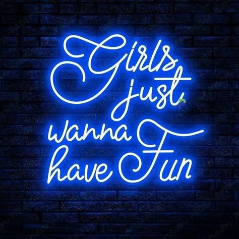 Girls Just Want To Have Fun, Babe Cave Ideas, Bi Vibes, Neon Sign Party, Salon Party, Neon Beer Signs, Neon Open Sign, Pink Neon Sign, Neon Bar Signs