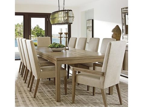 Lexington Shadow Play11 Pc Dining Set Set Meja Makan, Lexington Home, Solid Wood Dining Set, Lexington Furniture, 7 Piece Dining Set, Shadow Play, Rectangular Dining Table, Dining Arm Chair, Extendable Dining Table