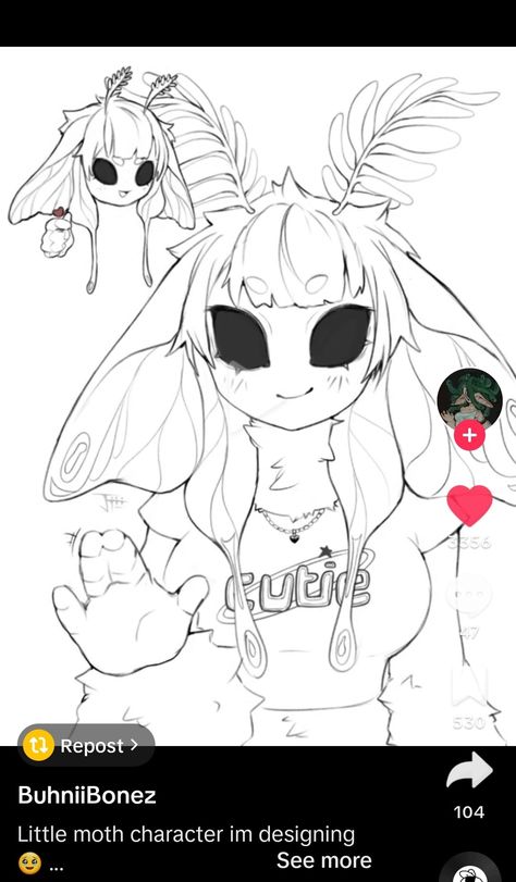 Moth Eyes Drawing, Moth Vtuber, Moth Eyes, Moth Oc Drawing, Moth Fursona, Insect Character Design, Moth Oc Art, Moth Character, Butterfly Oc