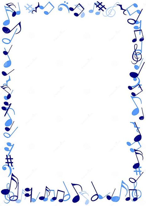 Blue Music frame stock illustration. Illustration of frame - 29273733 Notes Illustration, Music Border, Music Frame, Blue Music, Music Motivation, Blues Music, Musical Notes, A Frame, Journal Planner