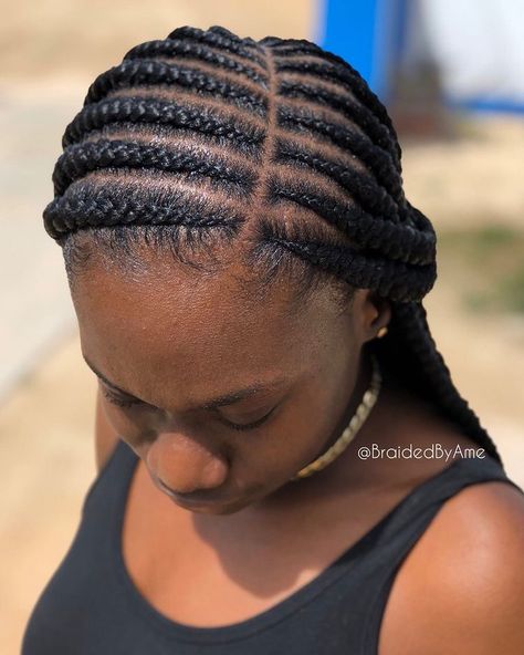 Plait Hairstyles For Black Women, Natural Plait Hairstyles For Black Women, Big Cornrows Hairstyles, Hair Braid Designs, Latest Hair Braids, Natural Hair Haircuts, Braiding Hairstyles, Cornrows Braids For Black Women, Quick Braids