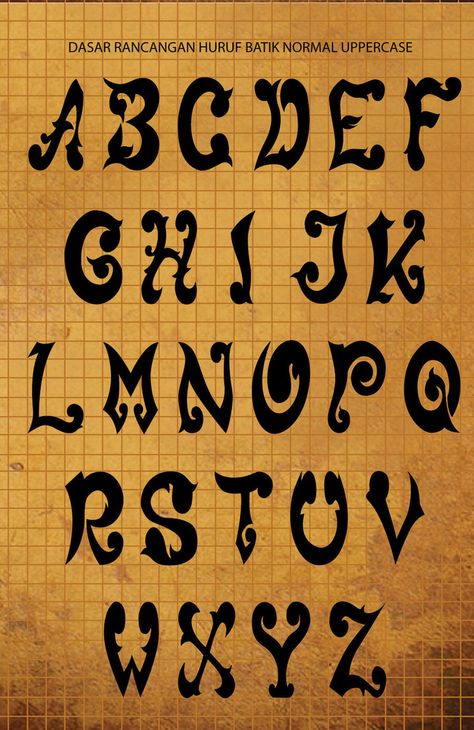 Uppercase Batik font by Terangbintang on DeviantArt Graphic Letters Alphabet, Alphabet Fonts Tattoo, Letters Alphabet Fonts, Phone Cover Stickers, Graphic Letters, Tattoo Lettering Alphabet, Fonts Tattoo, Graph Paper Designs, Alphabet Fonts