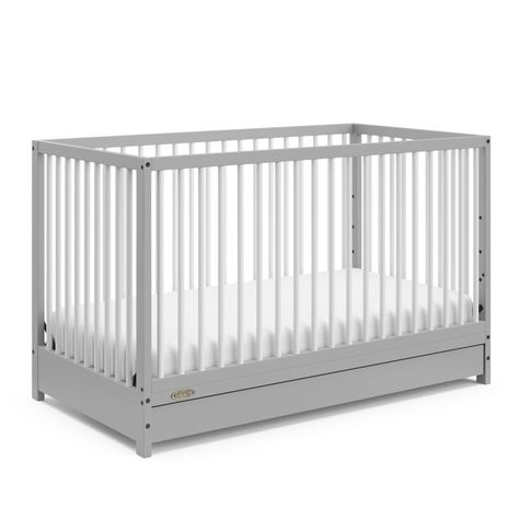 Crib With Storage, Graco Baby, Baby Cribs Convertible, Dream Nursery, Crib Toddler Bed, Drawer Glides, Dream Nurseries, Toddler Mattress, Adjustable Mattress