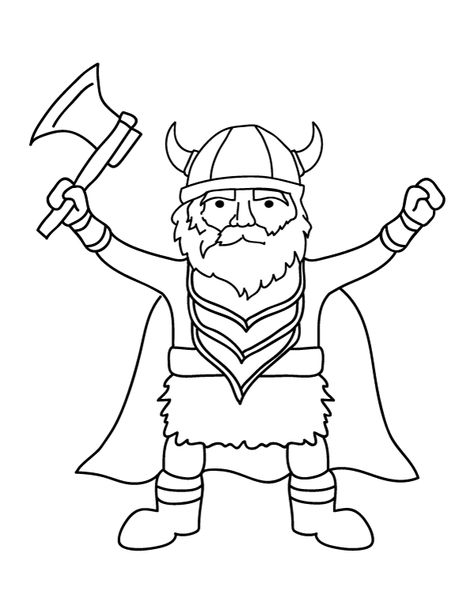 Free printable viking coloring page. Download it from https://museprintables.com/download/coloring-page/viking/ Viking Coloring Pages, Disney Colouring Pages, Viking Pictures, Coloring Mask, Scandinavian Embroidery, Monster Truck Coloring Pages, Viking Pattern, Truck Coloring Pages, Mermaid Coloring Pages