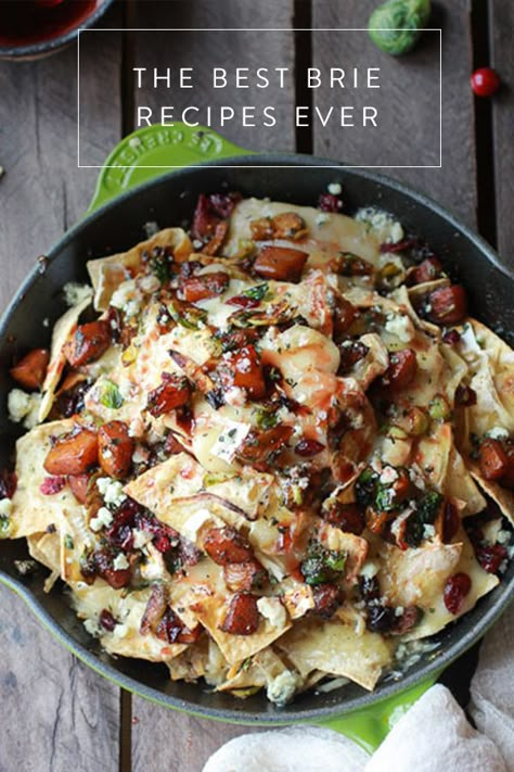 Skillet Nachos, Pumpkin Recipes Dinner, Savory Pumpkin Recipes, Brie Recipes, Fall Appetizers, Nachos Recipe, Brie Cheese, Baked Brie, Thanksgiving Appetizers