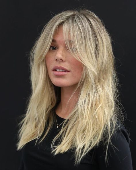 Layered Thick Hair, Layered Haircuts For Women, Hair Length Chart, Hair Adviser, Hair Color Crazy, Hairstyles For Layered Hair, Long Blonde, Mid Length Hair, Long Layered Hair