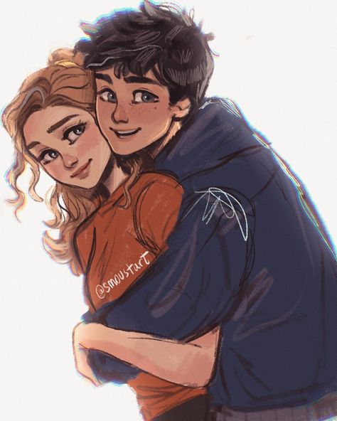 Percabeth Fan Art, Percy Jackson Drawings, Percy Jackson Annabeth Chase, Self Taught Artist, Percy Jackson Wallpaper, Zio Rick, Percy Jackson Ships, Percy And Annabeth, Wise Girl