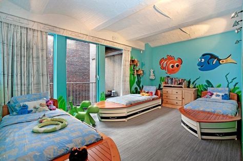 Disney Bedrooms, Themed Kids Room, Disney Rooms, Baby Boy Room Decor, Themed Bedroom, Perfect Bedroom, Big Boy Room, Finding Nemo, Kids Room Design