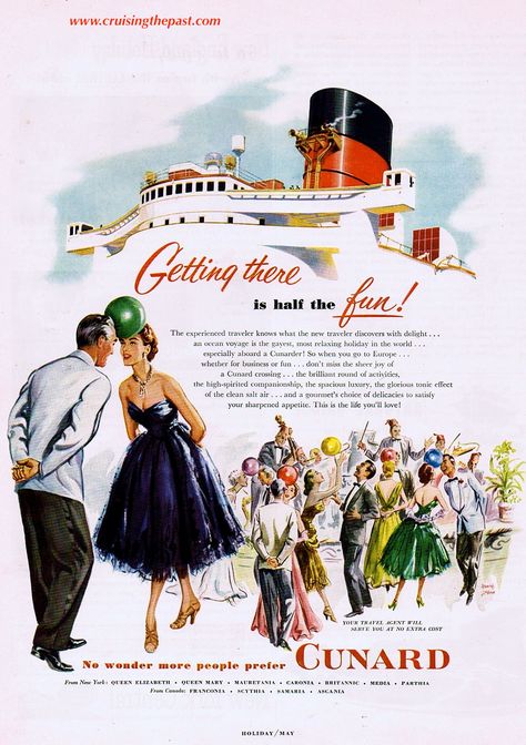 Really, why don't we dress for dinner anymore? Cruise Advertising, 50's Housewife, Cunard Ships, Vintage Cruise, Cunard Cruise, Artists Photography, Ship Travel, Mad Men Style, Vintage Ship