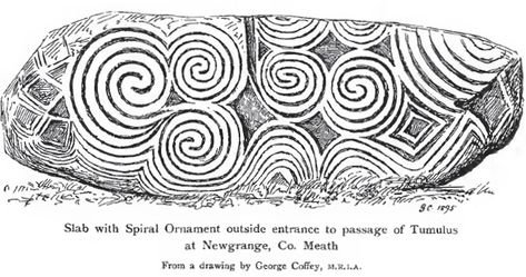 Newgrange (Irish: Sí an Bhrú) is a prehistoric monument in County Meath, Ireland, located about one kilometre north of the River... Ancient Celtic Art, Neolithic Art, Old Gods Of Appalachia, Petroglyphs Art, Stone Age Art, Celtic Artwork, Ancient Ireland, Stone Circles, Ancient Celts