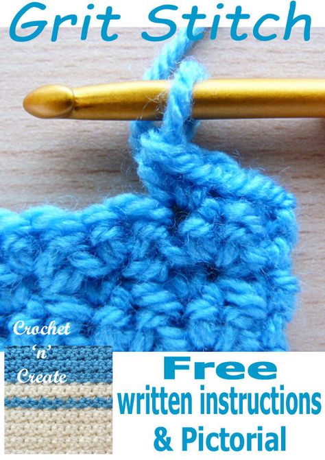 Learn how to crochet the grit stitch from my free step by step pictorial. CLICK to see instructions. | #crochetncreate #crochetstitch #crochettutorial #crochet #crochetlearning #howto #crochetpattern #freecrochetpattern #easypattern #freepattern #forbeginners #diy #crafts #crochetaddict Iron Petal, Temp Blanket, Crochet Reference, Crocheting Tips, Crochet Baby Shawl, Crochet 101, Crochet Baby Boots, Heart Blanket, Baby Shawl