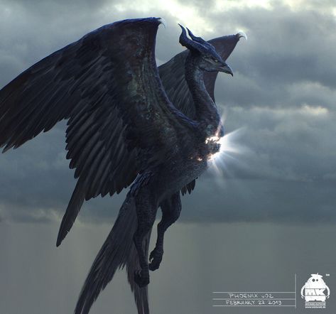 ArtStation - Maleficent 2: Phoenix Creature Design, Michael Kutsche Phoenix Creature, Dark Fey, Maleficent Tattoo, Aurora Aesthetic, Maleficent Art, Maleficent 2, Maleficent Dragon, Strange Creatures, Evil Disney