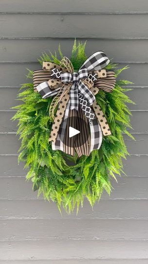 Green Wreaths For Front Door, Fern Wreath, Green Wreath, Wreaths For Front Door, Fern, Front Door, Wreath, Green, Home Decor