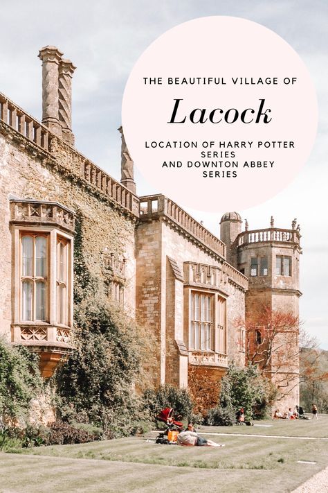 The village of Lacock in England is known for its timeless beauty and being the location of many films. Truly a bucket list-worthy destination. #lacock #englandtravel #europetraveldestinations #europetravelguide Lacock Village, Downton Abbey Series, Stone Cottages, English Village, Beautiful Castles, Europe Travel Guide, Happy Travels, Europe Travel Destinations, Harry Potter Series