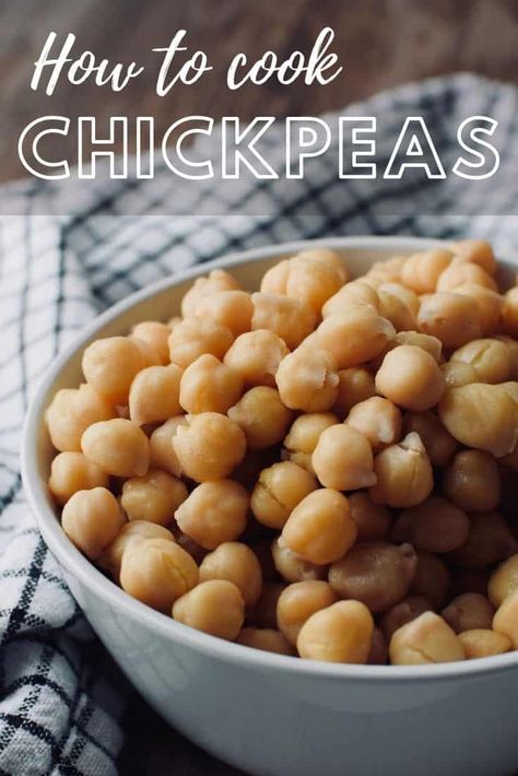 Cooking dried chickpeas on the stove is easy and economical. After trying these, you'll never want to buy canned again! Cooking Chickpeas, Cook Chickpeas, Dried Chickpeas, Can Of Beans, Cooking Dried Beans, Dry Chickpeas, Healthy Carbs, How To Cook Beans, Freezer Burn