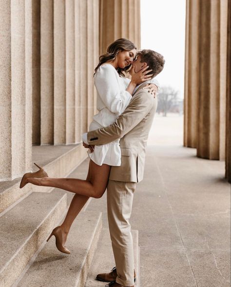 Bougie Engagement Photos, Philadelphia City Hall Wedding Photos, Dressed Up Engagement Photos, Wedding Day Group Photos, Timeless Engagement Photoshoot, Engagement Photo Inspo Classy, Couples Photoshoot In The City, Engagement Photos Nashville, Dressy Engagement Pictures