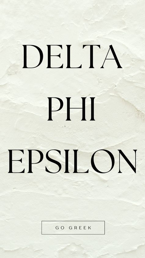 Delta Phi Epsilon, Go Greek, Greek Life, Sorority, Black