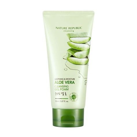 Aloe Vera Acne, Nature Republic Aloe Vera, Aloe Vera Face Mask, Nature Republic, The Face Shop, Aloe Vera Juice, Aloe Vera Leaf, Aloe Vera Extract, Cleansing Gel