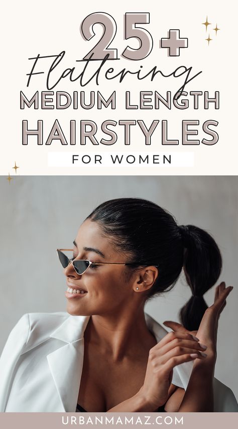 Medium Hairstyles For Women Hair Up Mid Length Up Dos, Medium Hair Work Hairstyles, Best Work Hairstyles, Mod Length Hairstyles, Grown Up Hairstyles For Women, Professional Hair Styles For Long Hair, Office Hair Styles For Women, Medium Long Hair Styles For Women, New Mom Hairstyles