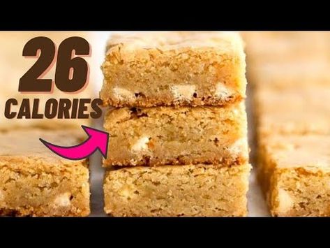 26 CALORIE BLONDIES- Low calorie blondies - YouTube Blondie Recipe, Masterchef Australia, Low Calorie Meals, Blondies Recipe, Food Critic, Calorie Meals, Gram Flour, Zero Calories, Vanilla Essence