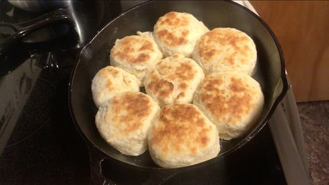 I know what you're thinking, "what's a cat head biscuit?". I assure you there's no actual cats needed in this recipe. They're called cat-head biscuits because Cat Head Biscuits, Dutch Oven Peach Cobbler, Homemade Irish Cream, Recipes To Cook, Steak And Mushrooms, Biscuits Easy, Cream Cheese Chicken, Biscuits And Gravy, Southern Cooking