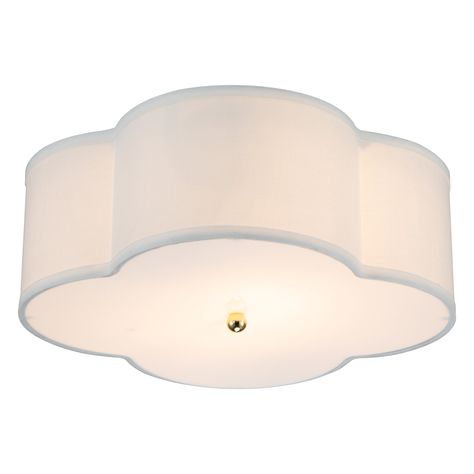 This ceiling light transforms a functional fixture into a work of art. Graceful curves plus metallic lines equal an elegant contemporary design with a gold accent. Art Niche, Hallway Light, Baby Room Inspiration, Flush Mount Lights, Overhead Lighting, Nursery Baby Room, Light Bulb Types, Lighting Store, Linen Shades