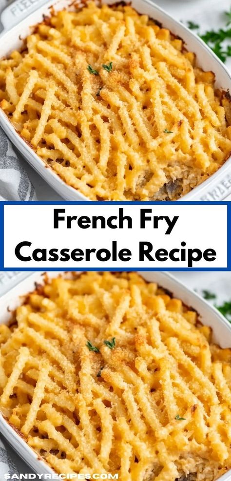 Looking for a deliciously comforting dish? This French fry casserole recipe is a family favorite! It's packed with flavor and easy to make, perfect for busy weeknight dinners or gatherings. French Fry Casserole Recipes, French Fries Casserole, Fries Casserole, Fry Casserole, French Fry Casserole, Crispy Fries, Crispy Fry, French Fry, Family Meal