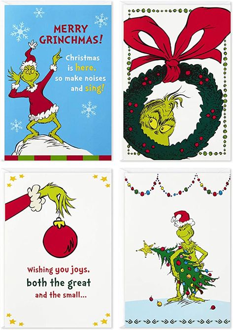 Grinch Christmas Cards, Grinch Christmas Party, Family Christmas Card Photos, Whoville Christmas, Traditional Christmas Cards, Grinch Party, Christmas Cards Kids, Dog Christmas Card, Boxed Christmas Cards