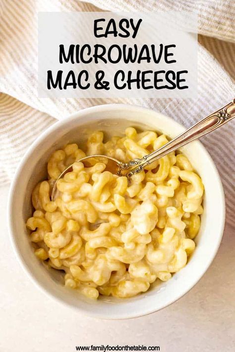 Mac And Cheese Recipe Microwave, Mc N Cheese, Mac And Cheese Microwave, Microwave Mac And Cheese, Mac And Cheese Rezept, Quick Mac And Cheese, Easy Mac N Cheese Recipe, Easy Microwave Recipes, Best Mac N Cheese Recipe